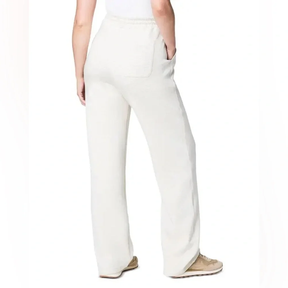 SPANX AIR ESSENTIALS BRUSHED STRAIGHT LEG TRACK PANTS SPRING ATHLEISURE M - Picture 5 of 8